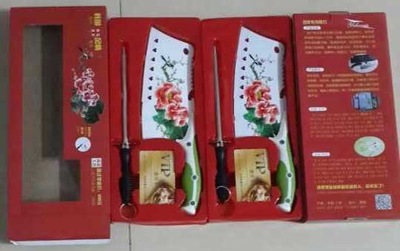 【百年牡丹单刀带磨刀棒 跑江湖展销会热销产品 百年蔷薇 玫瑰刀】价格,厂家,图片,厨用菜刀,阳东县鑫明工贸-